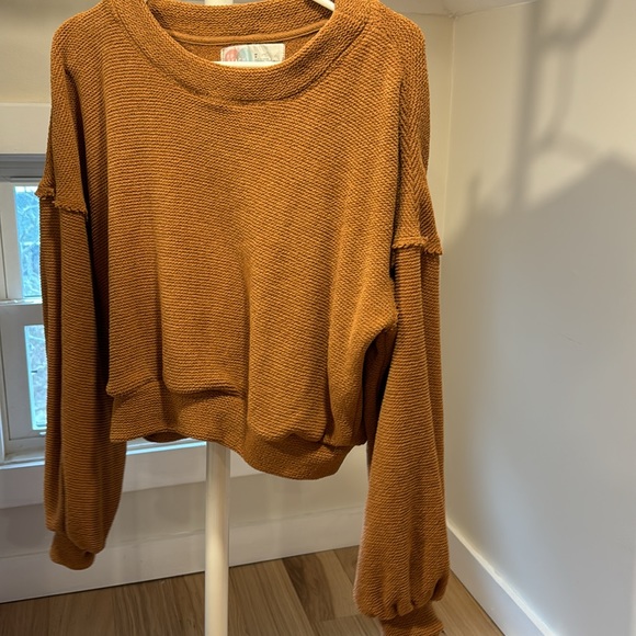 Free People Beach Happy Pullover Cropped Sweater, XS - Picture 8 of 8